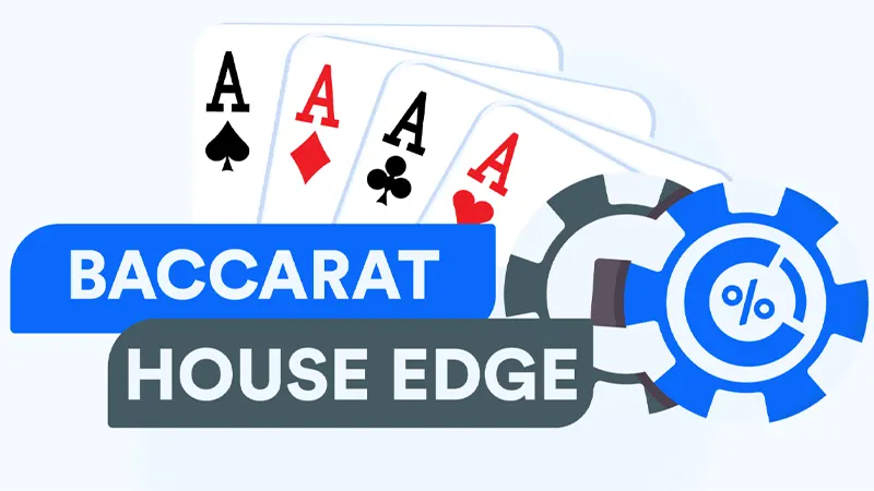 The house edge represents the casino's mathematical advantage over players, expressed as a percentage of each bet.