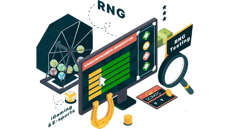 Certification badges from independent testing organizations for RNG system