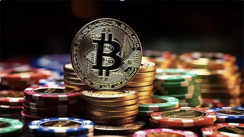 Infographic showing provably fair gaming, public transactions, and immutable records