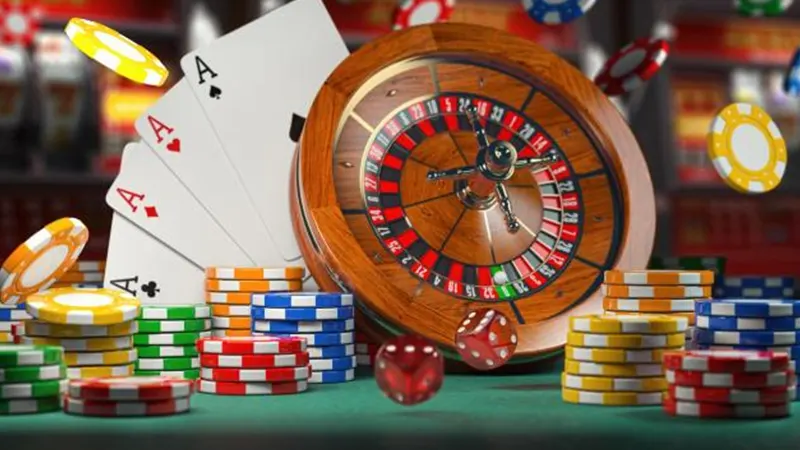 Screenshot showing diverse game selection including slots and live casino options