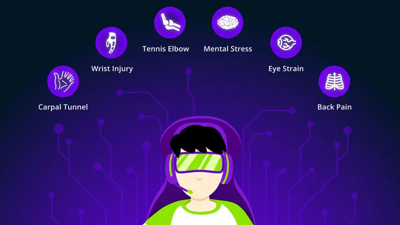 Balanced mindset concept with entertainment and responsible gaming symbols