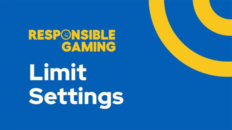 Infographic showing responsible gambling strategies including setting time, money, and emotional limits