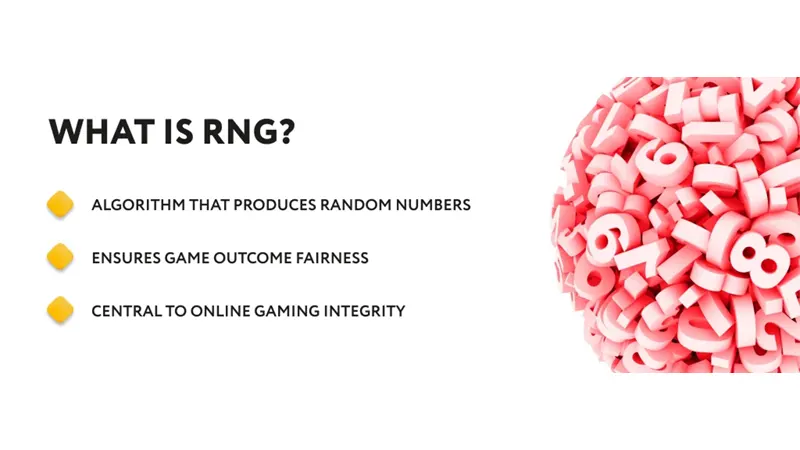 Computer screen displaying random number generation algorithms used in online gambling systems