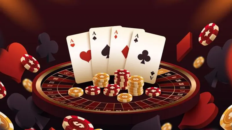 Grid layout showing dozens of different virtual casino game thumbnails including slots, cards, and specialty games